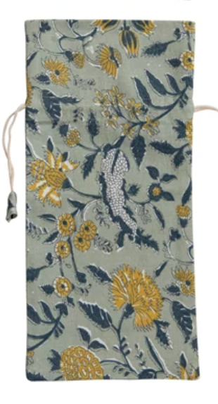 Cotton Wine Bag w/Pattern #2