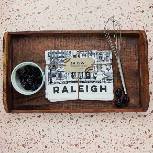 Raleigh NC Cotton Tea Towel