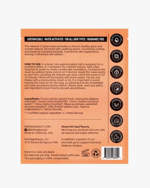 Just Peachy - All-Natural Vit C Facial Mask