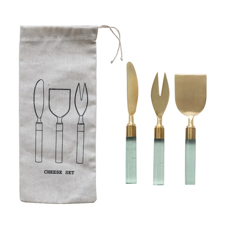 Cheese Utensils w/ Resin Handles