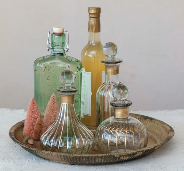 Fluted Mini Decanter-- 12 oz. (In Store + Curbside Pick-up Only)