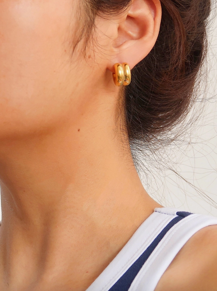 Emma Hoop Earring--Gold