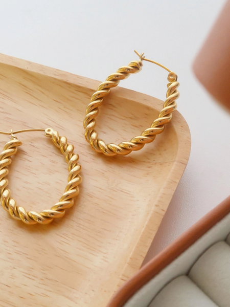 Brooke Braided Hoop Earrings