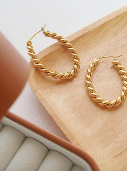 Brooke Braided Hoop Earrings