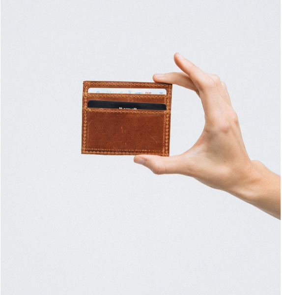 Alem Card Wallet -- Cognac