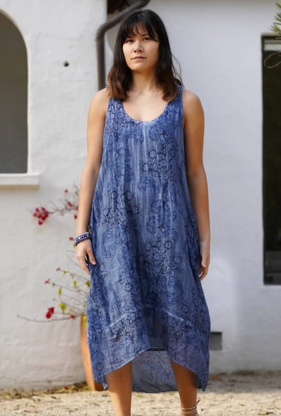 Dani Dress -- Navy