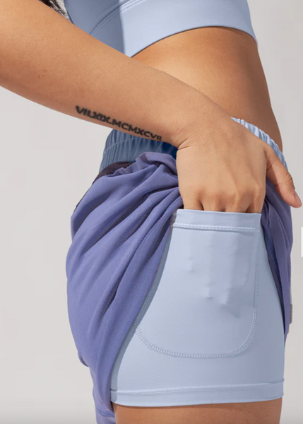 Cadence Run Shorts -- Periwinkle