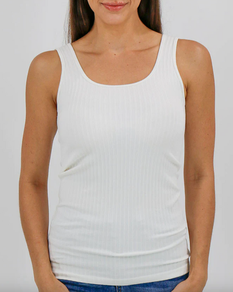 Perfect Fit Seamless Ribbed Tank -- Ivory