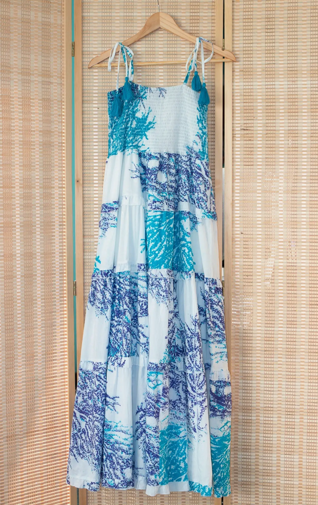 Dianora Dress -- Blue Coral