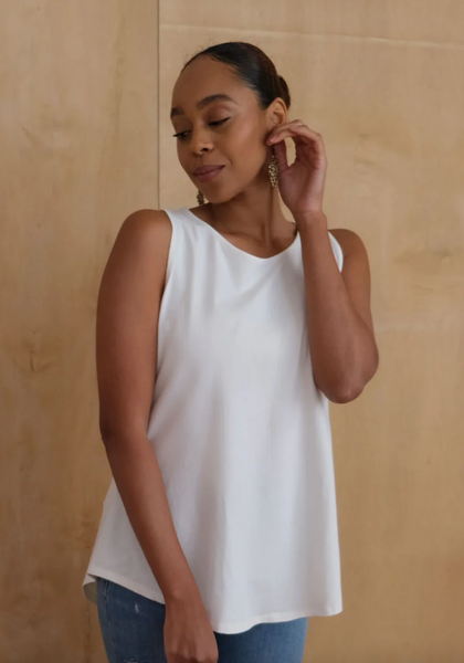 Jasmin Tank -- Ivory