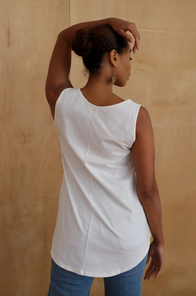 Jasmin Tank -- Ivory