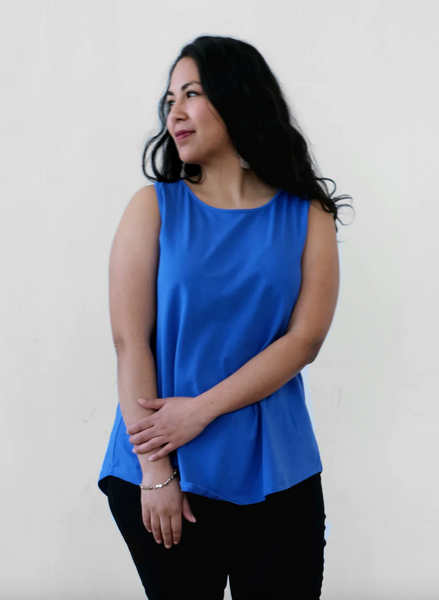 Jasmin Tank -- Blue