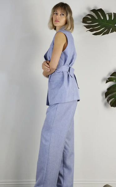 Spring Vest And Pants Suit Set