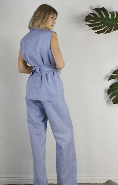 Spring Vest And Pants Suit Set