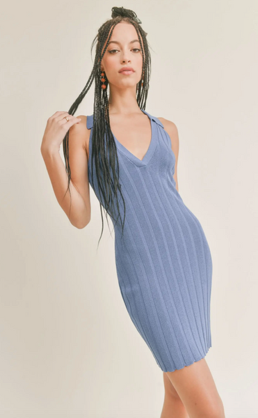Leila Dress -- Blue