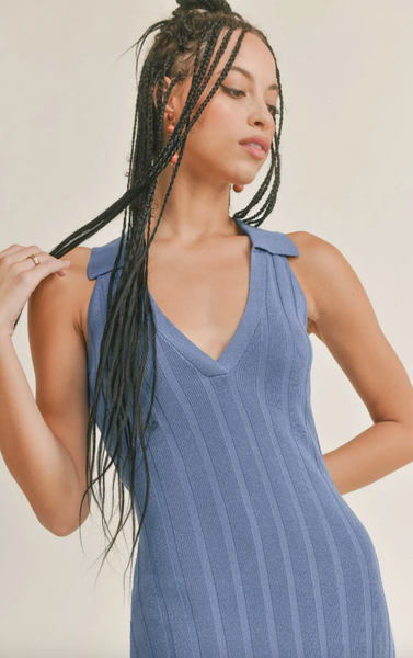 Leila Dress -- Blue