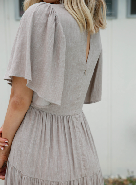 Aurora Maxi Dress -- Flax