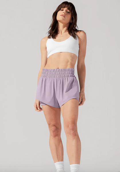 High Waisted Super Shorts -- Dusty Mauve
