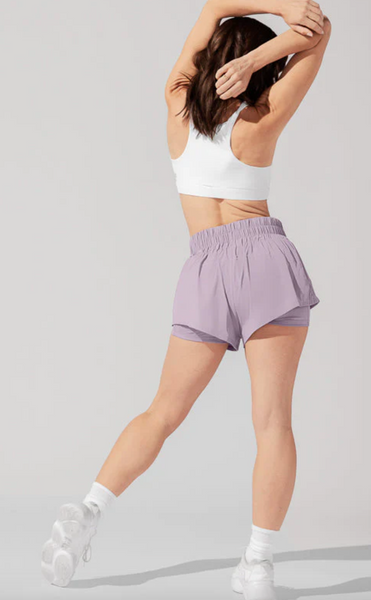 High Waisted Super Shorts -- Dusty Mauve