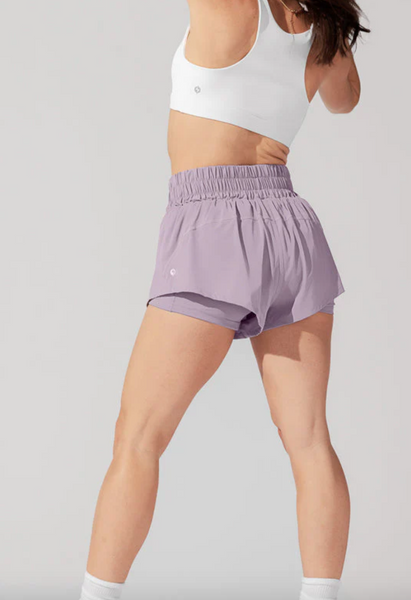 High Waisted Super Shorts -- Dusty Mauve
