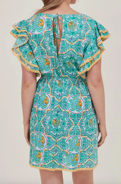 Jessica Dress -- Green Vetri Fish
