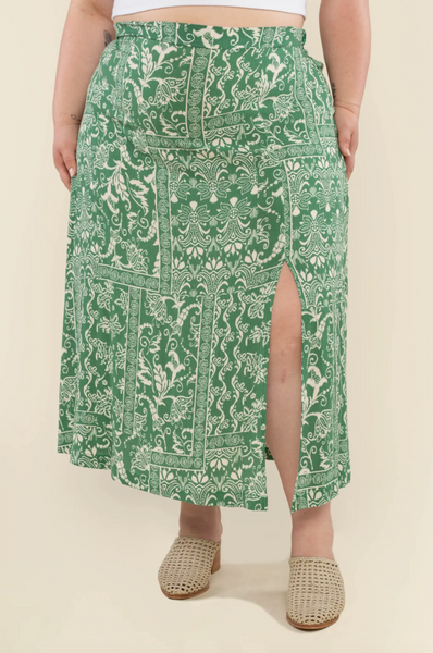 Elara Skirt (Plus) -- Emerald