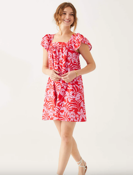 Capri Dress -- Pink Floral