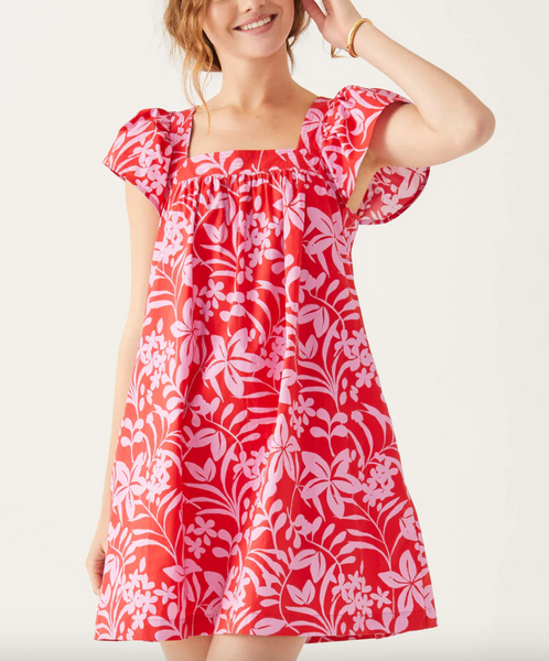 Capri Dress -- Pink Floral