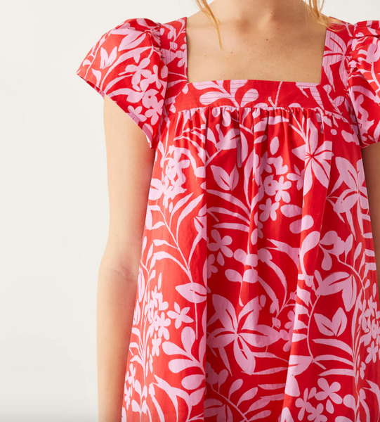 Capri Dress -- Pink Floral