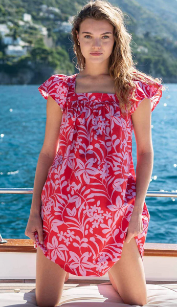 Capri Dress -- Pink Floral