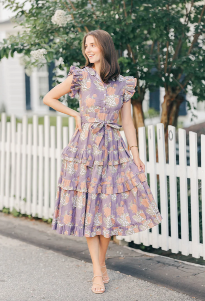 Daphne Dress -- Violet Ice