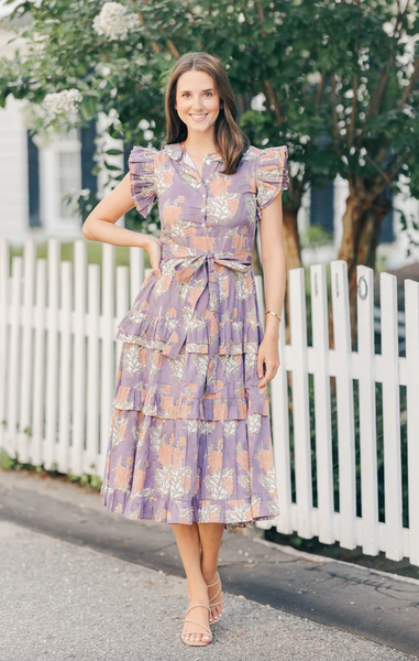 Daphne Dress -- Violet Ice