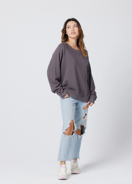 Raglan Sweatshirt -- Charcoal