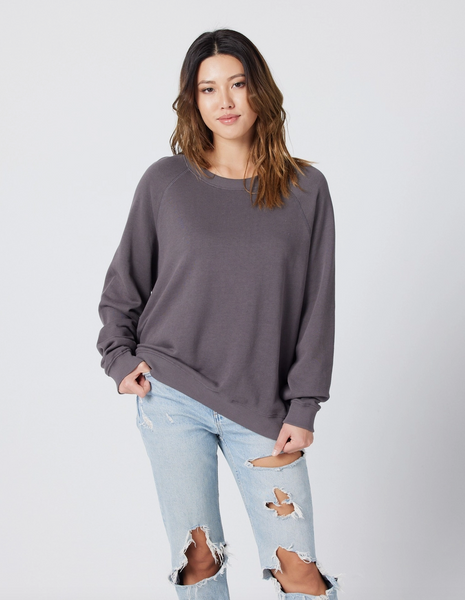 Raglan Sweatshirt -- Charcoal