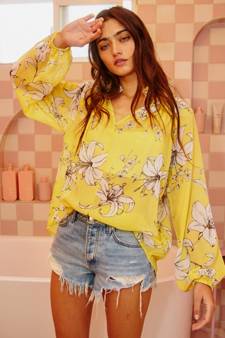 Margot Top -- Yellow