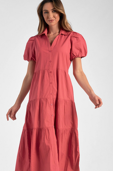 Monica Dress -- Ruby