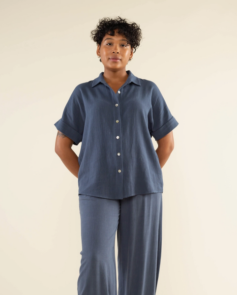 Dover Top -- Denim Blue