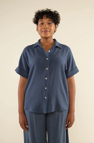 Dover Top -- Denim Blue