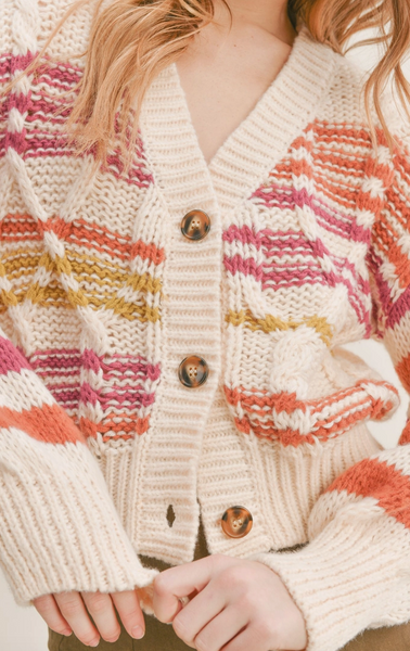 Ruby Striped Cardigan