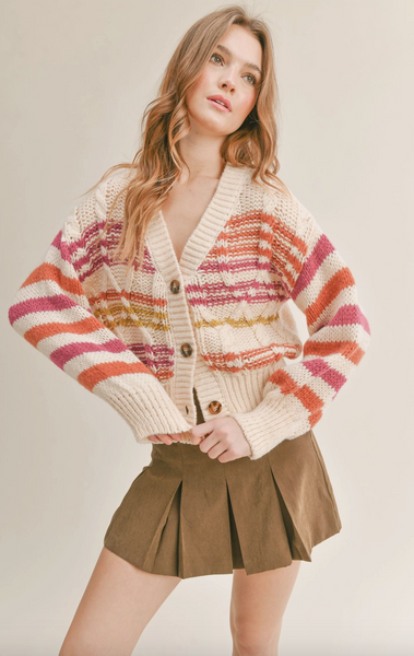 Ruby Striped Cardigan