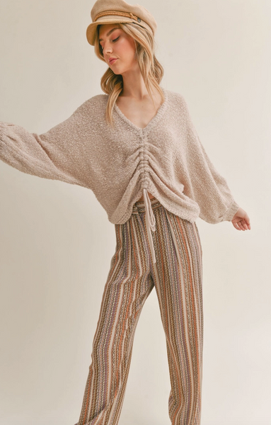 Home Bound Sweater -- Blush
