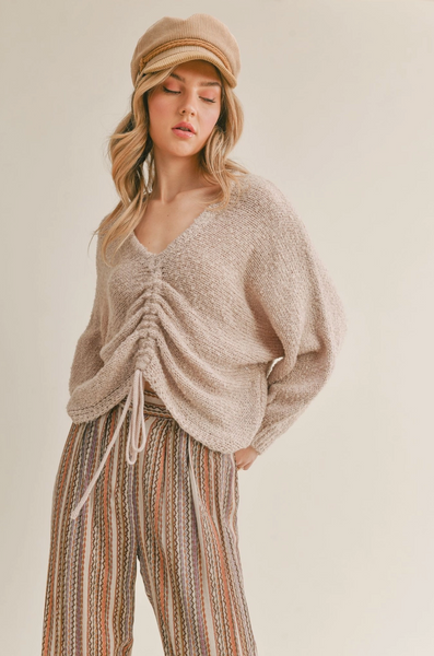 Home Bound Sweater -- Blush