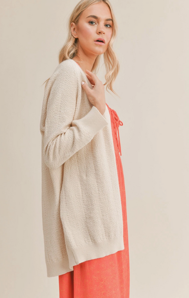 Wine Night Cardigan -- Ivory