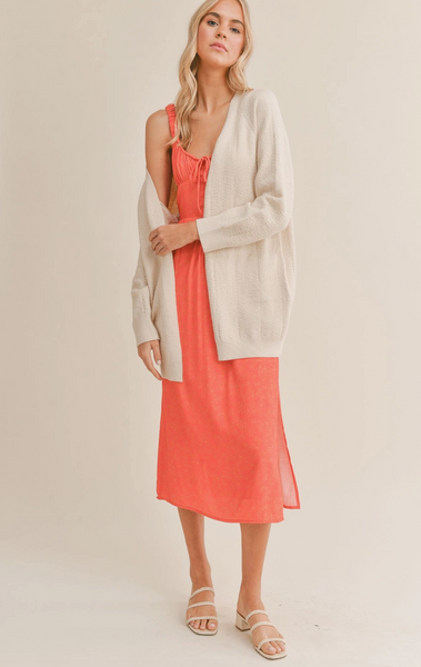 Wine Night Cardigan -- Ivory