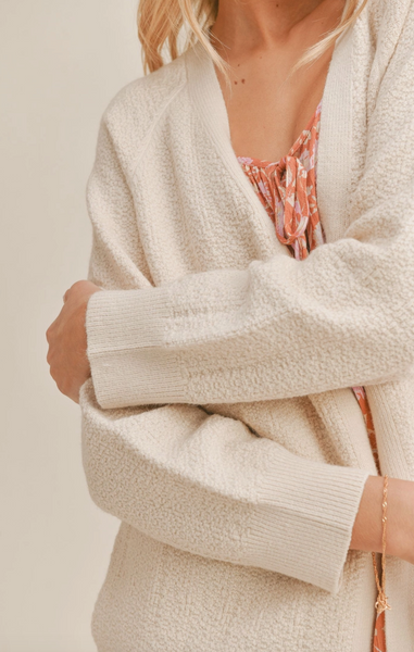 Wine Night Cardigan -- Ivory