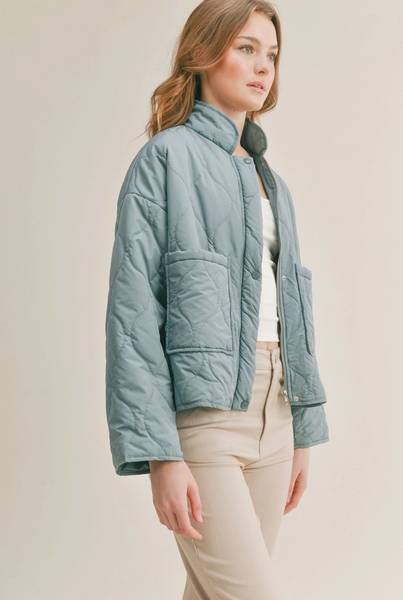 Weekender Quilted Jacket -- Teal