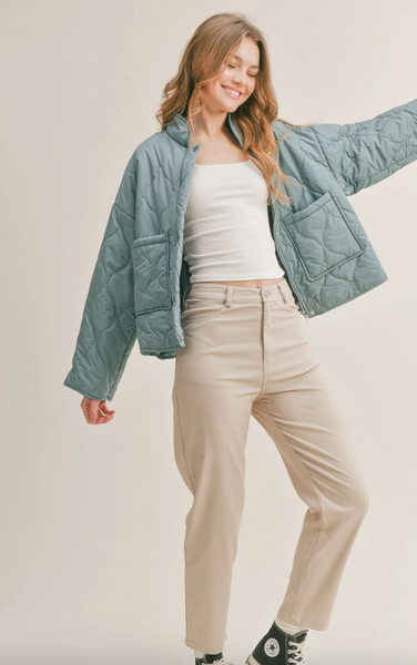 Weekender Quilted Jacket -- Teal