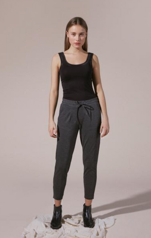 Kate Cropped Pants -- Dark Gray