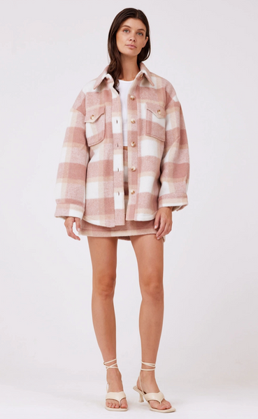 Andrea Shirt Jacket -- Pink