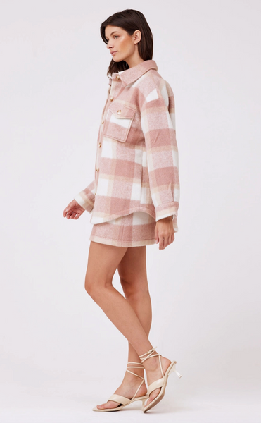 Andrea Shirt Jacket -- Pink